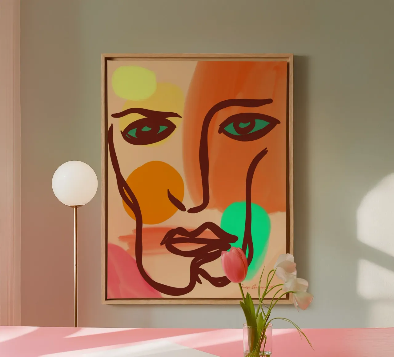 Dynamic Horizons canvas met Baklijst van Mike Leymi