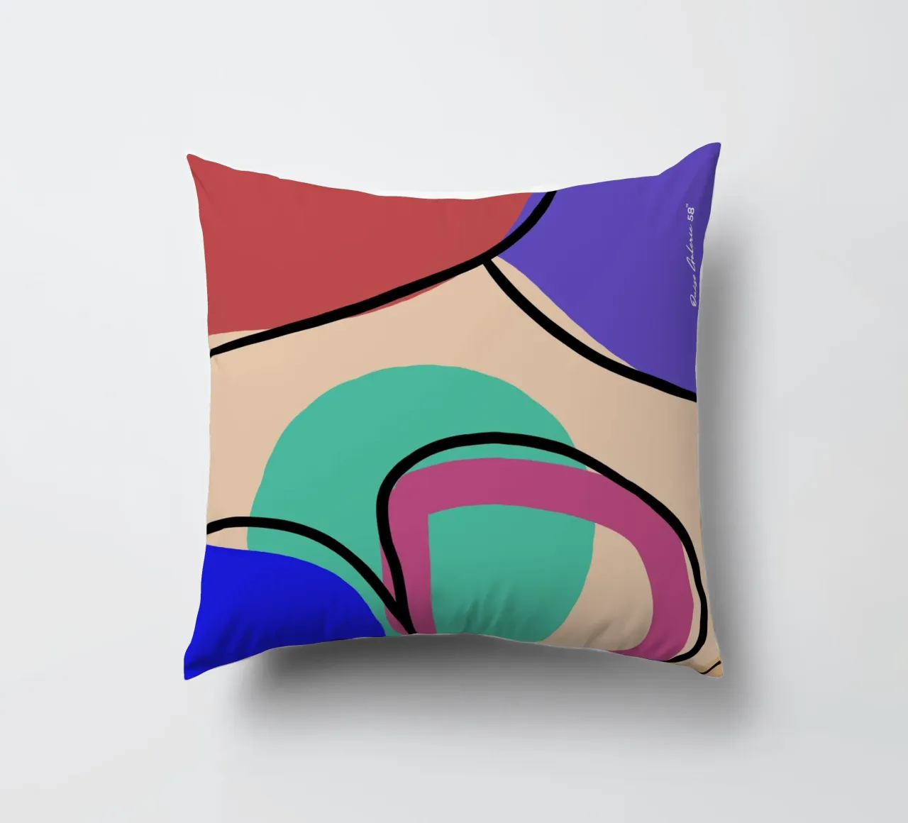 Abstract Glow cuscino da Mike Leymi