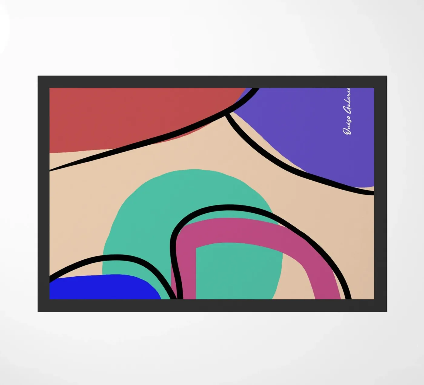 Abstract Glow doormat by Mike Leymi