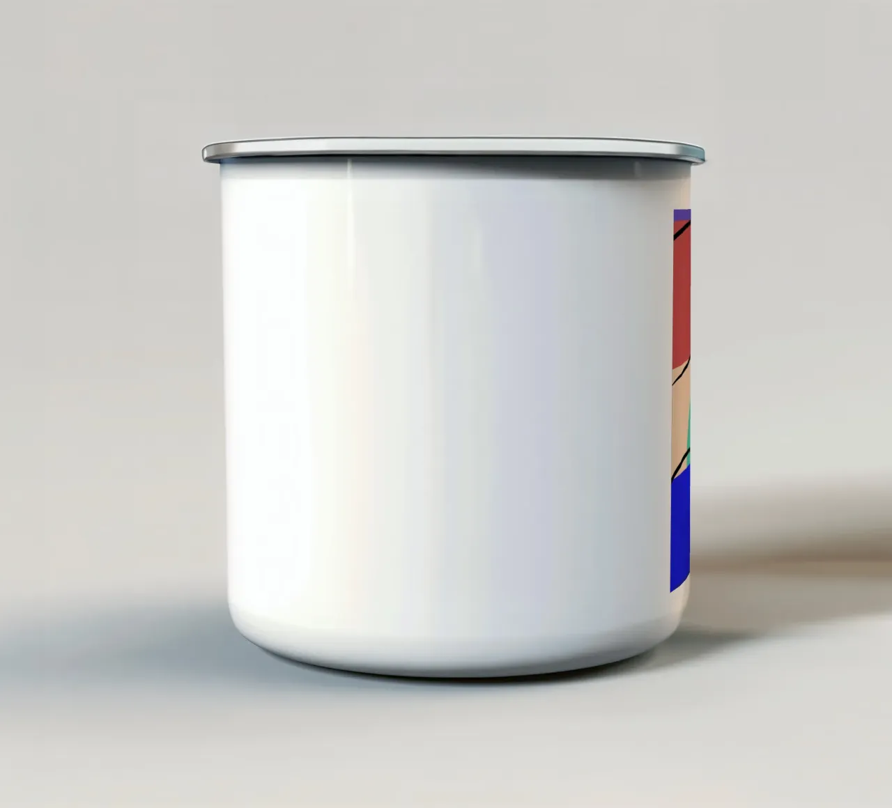 Abstract Glow tazza in smalto da Mike Leymi