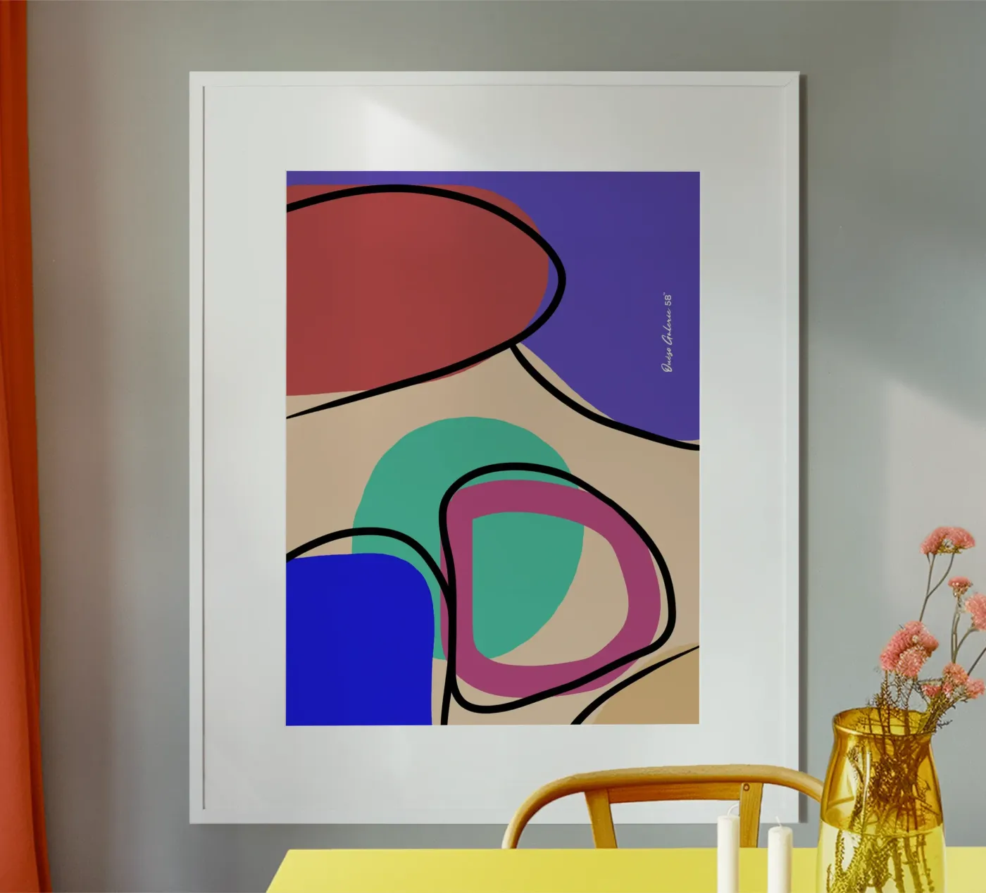 Abstract Glow poster by Mike Leymi