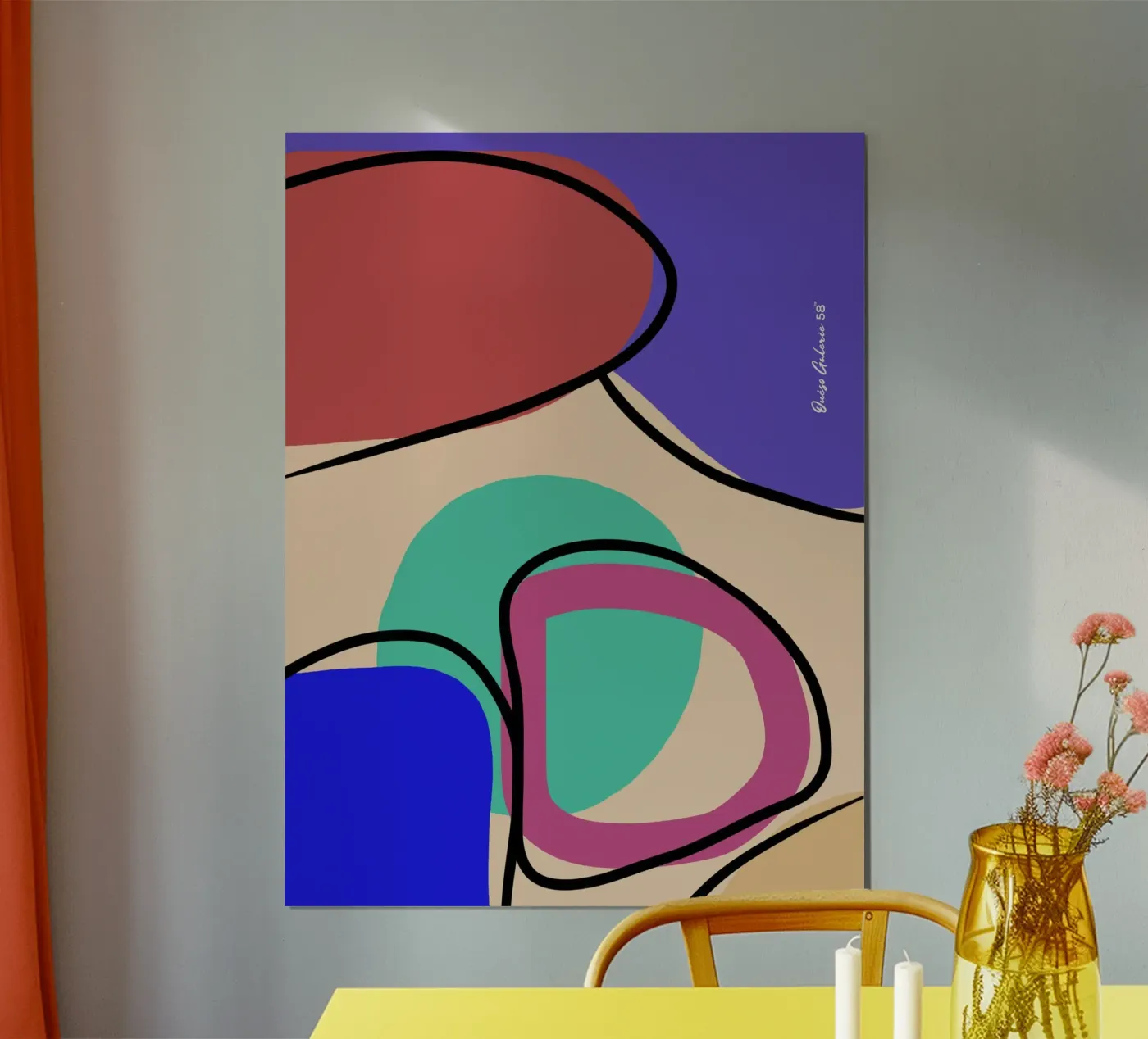 Abstract Glow poster by Mike Leymi