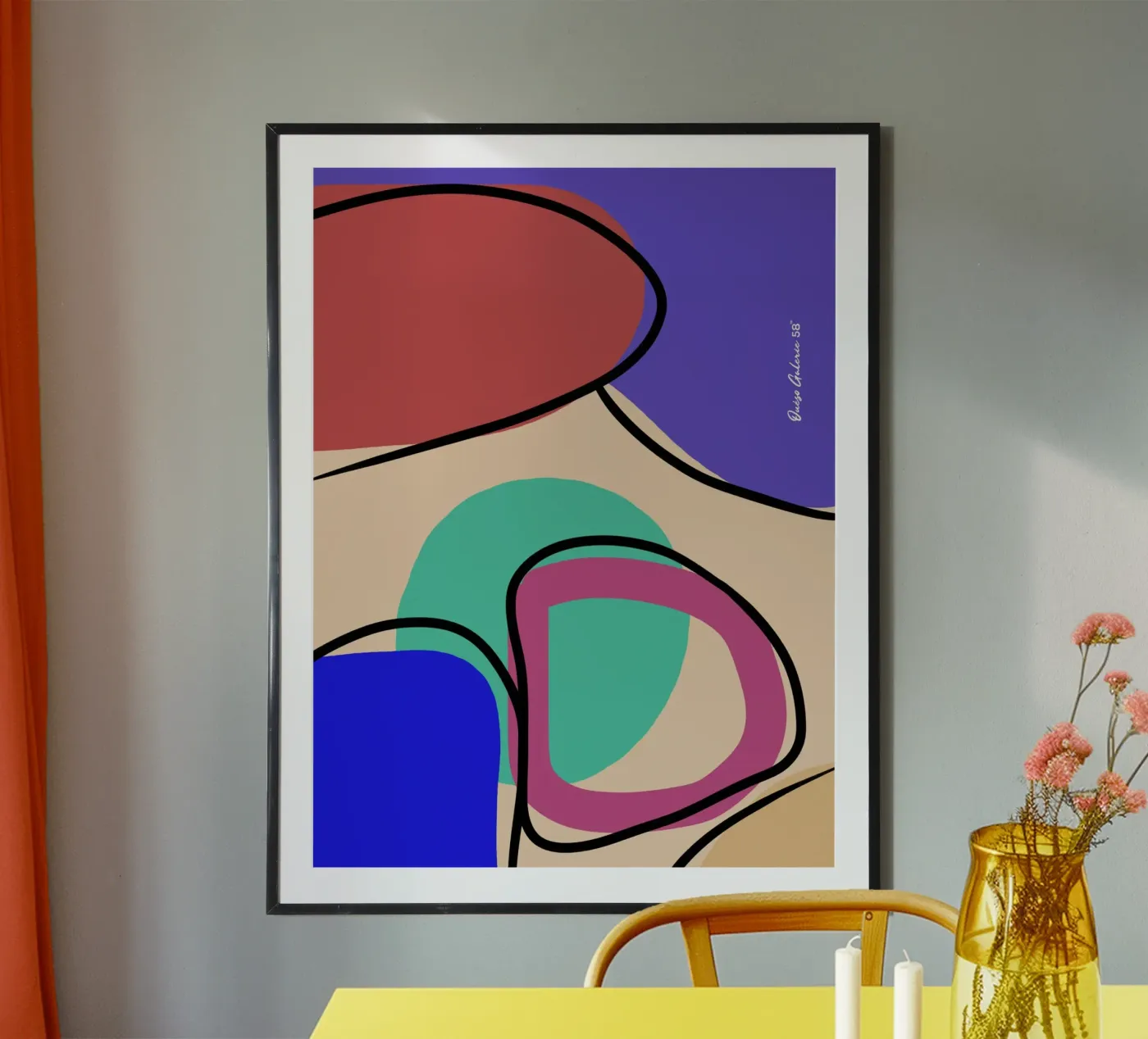 Abstract Glow poster by Mike Leymi