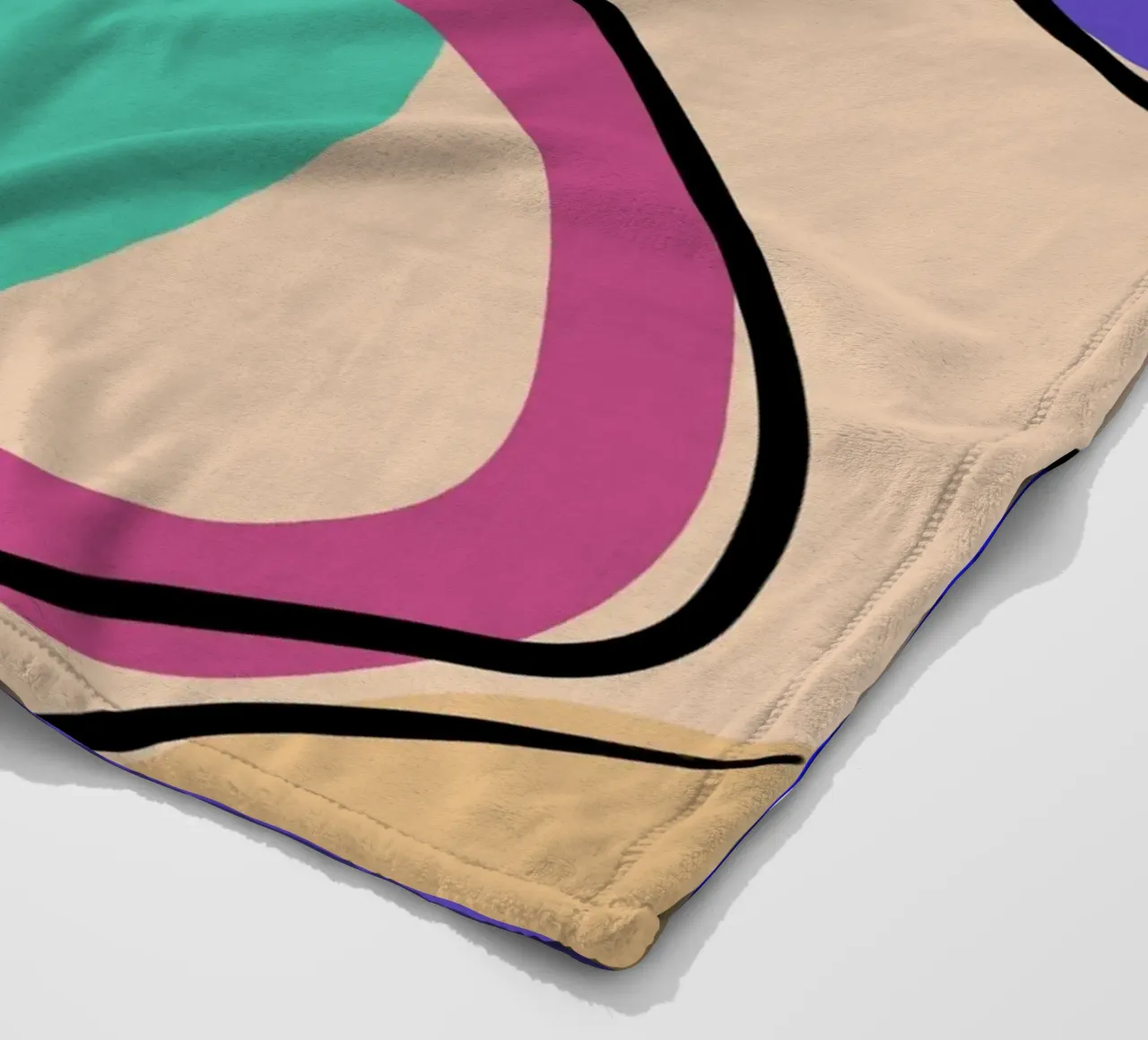Abstract Glow coperta in pile da Mike Leymi