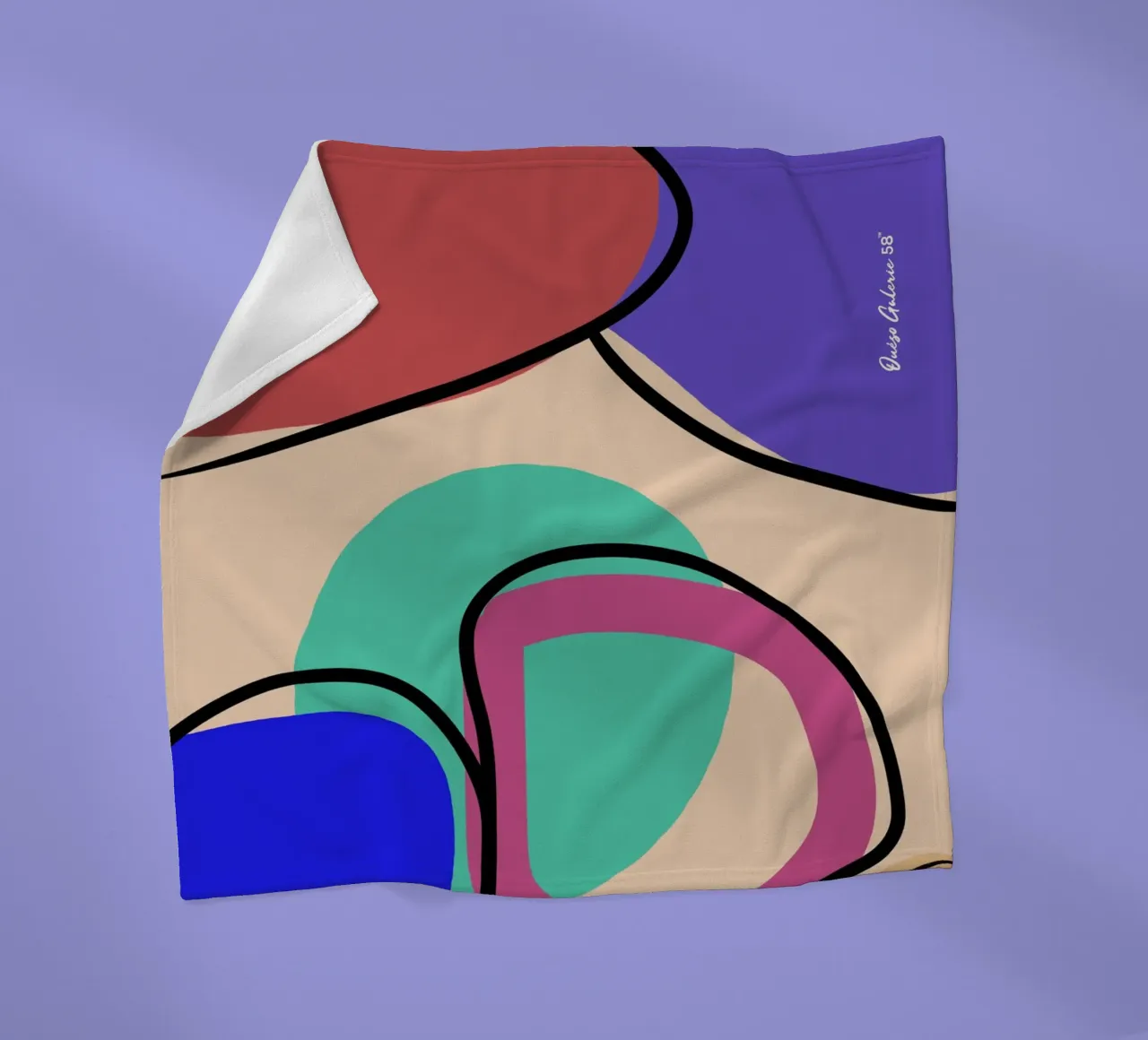 Abstract Glow coperta in pile da Mike Leymi