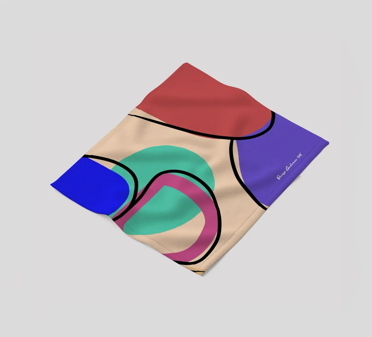 Abstract Glow coperta in pile da Mike Leymi