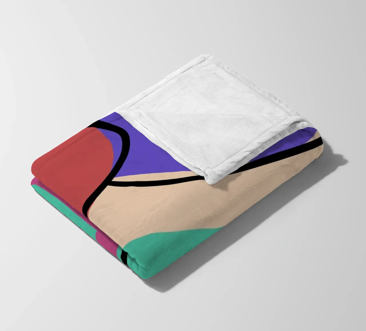 Abstract Glow coperta in pile da Mike Leymi