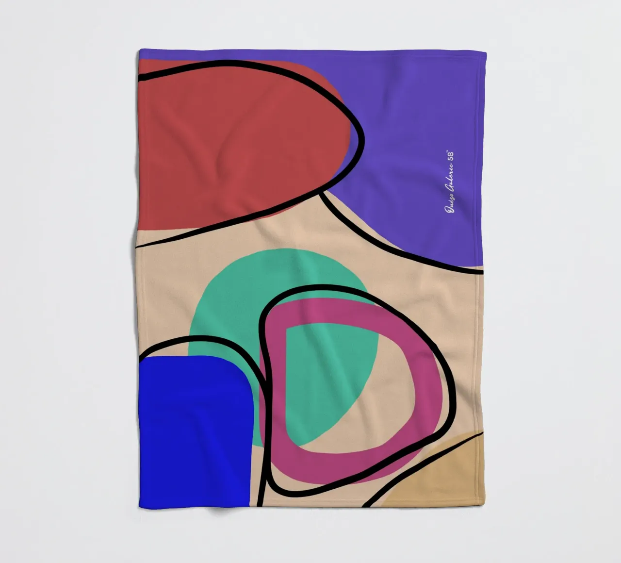 Abstract Glow coperta in pile da Mike Leymi