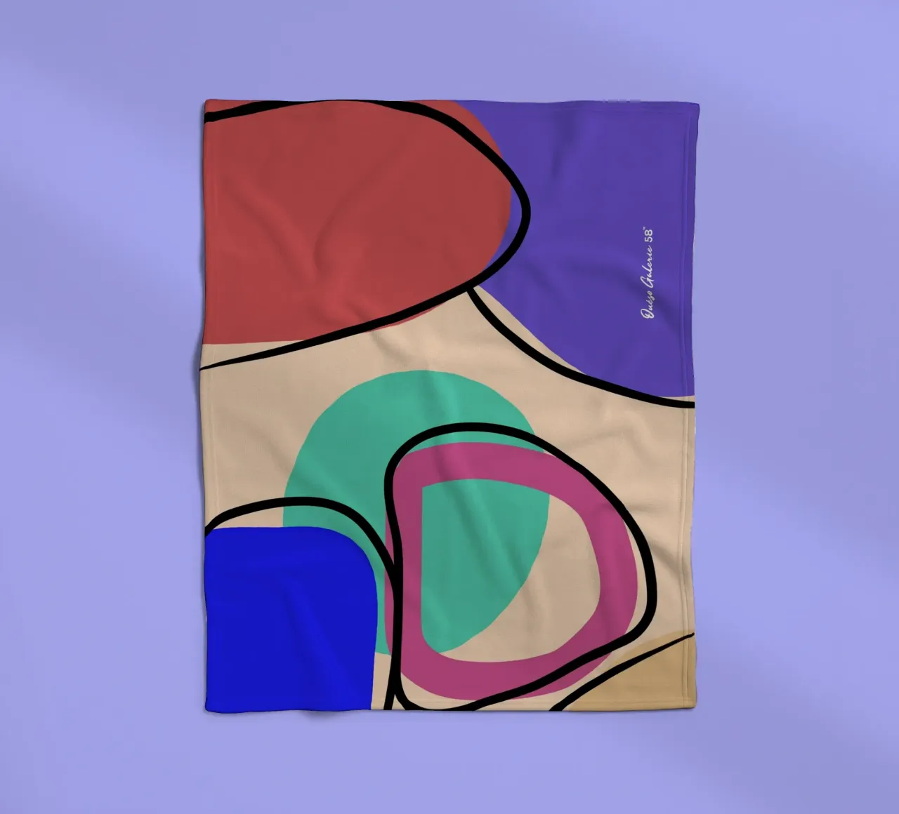 Abstract Glow coperta in pile da Mike Leymi