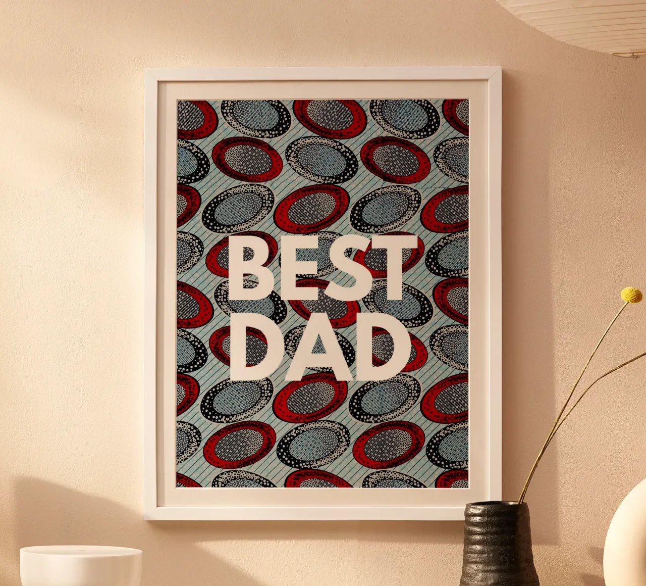 Best Dad poster con telaio in legno da Mathudace Créas
