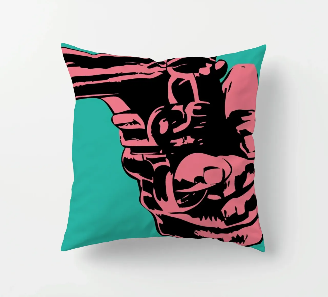 Gun 3 decorative cushion by JRuggs