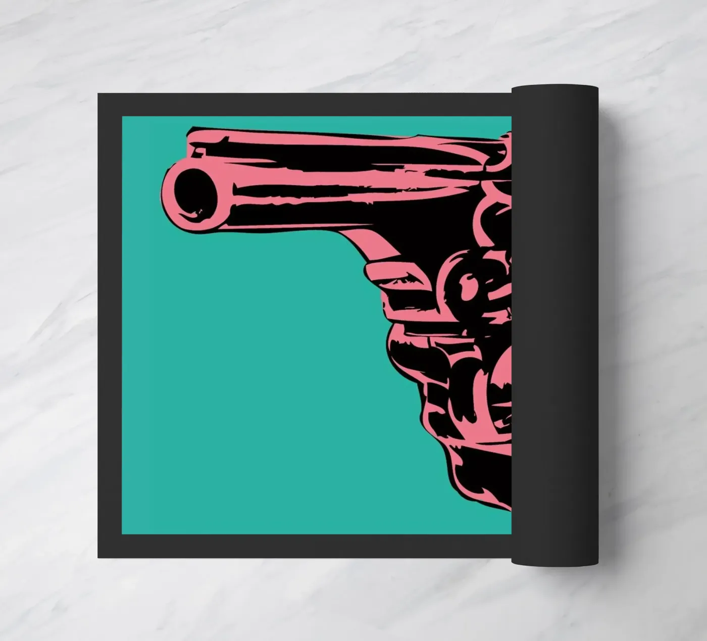 Gun 3 doormat by JRuggs