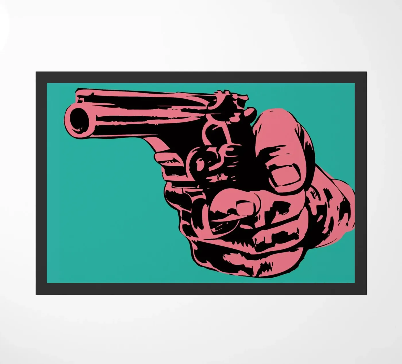 Gun 3 doormat by JRuggs