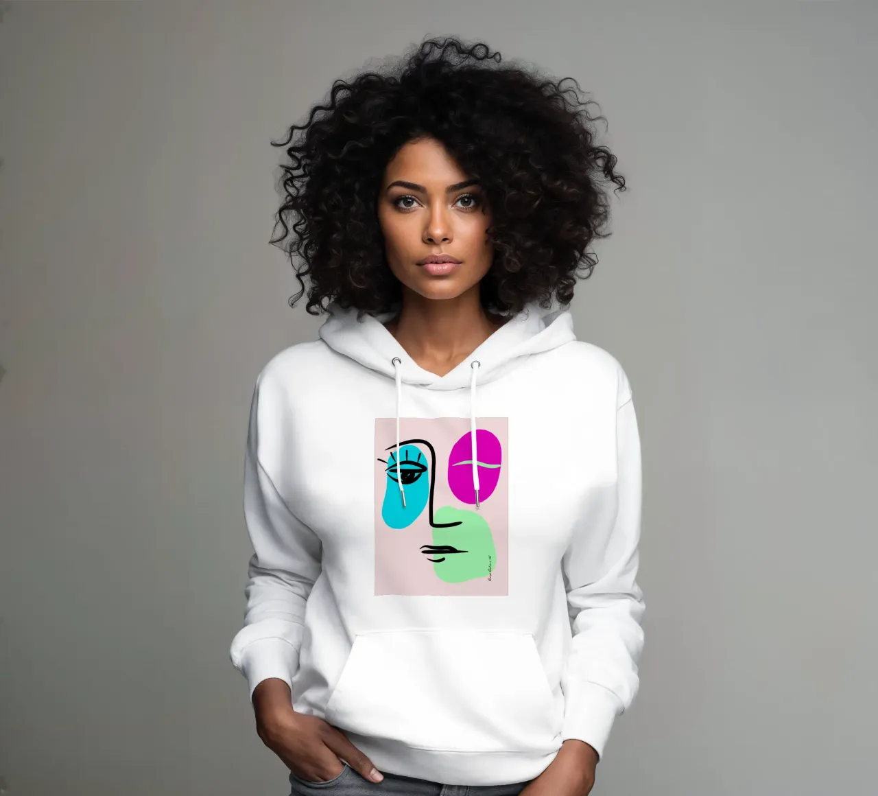 Playful Edges felpa con cappuccio da Mike Leymi