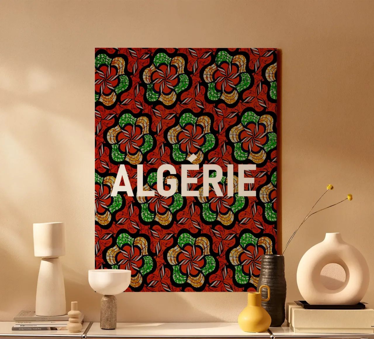 Algérie canvas met Baklijst van Mathudace Créas
