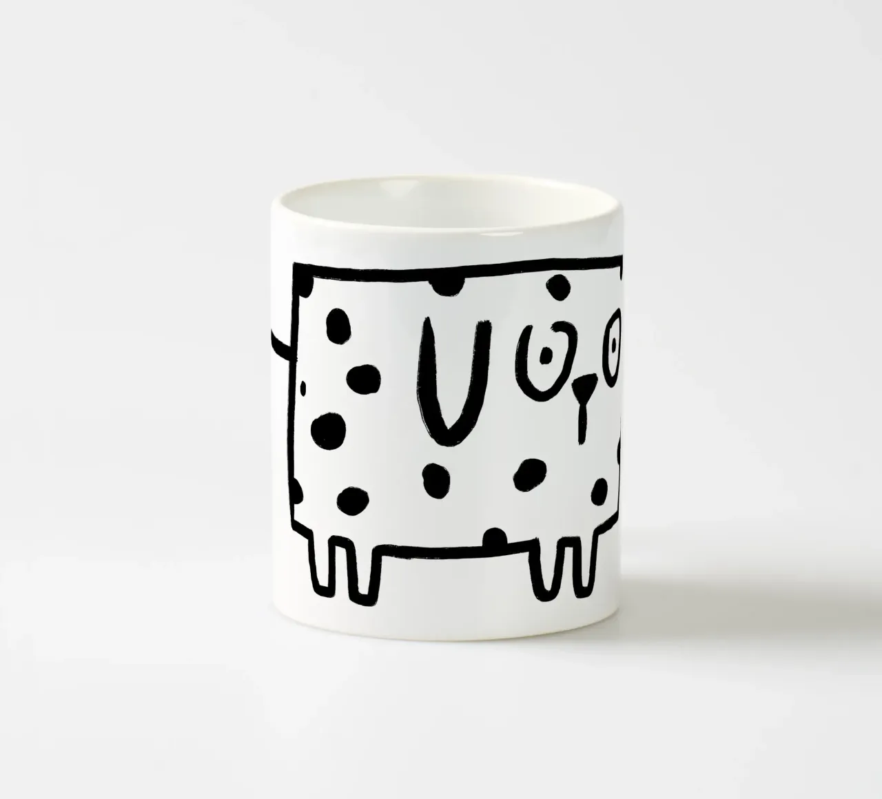 Cane maculato tazza in ceramica da aucontraire