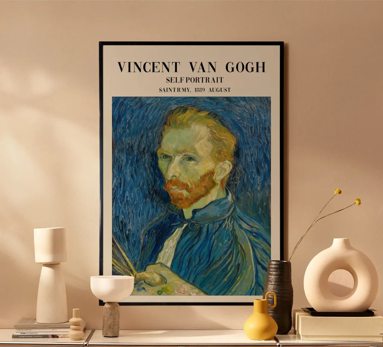 Selbstporträt Vincent blau Kunst Poster von Carinaprint
