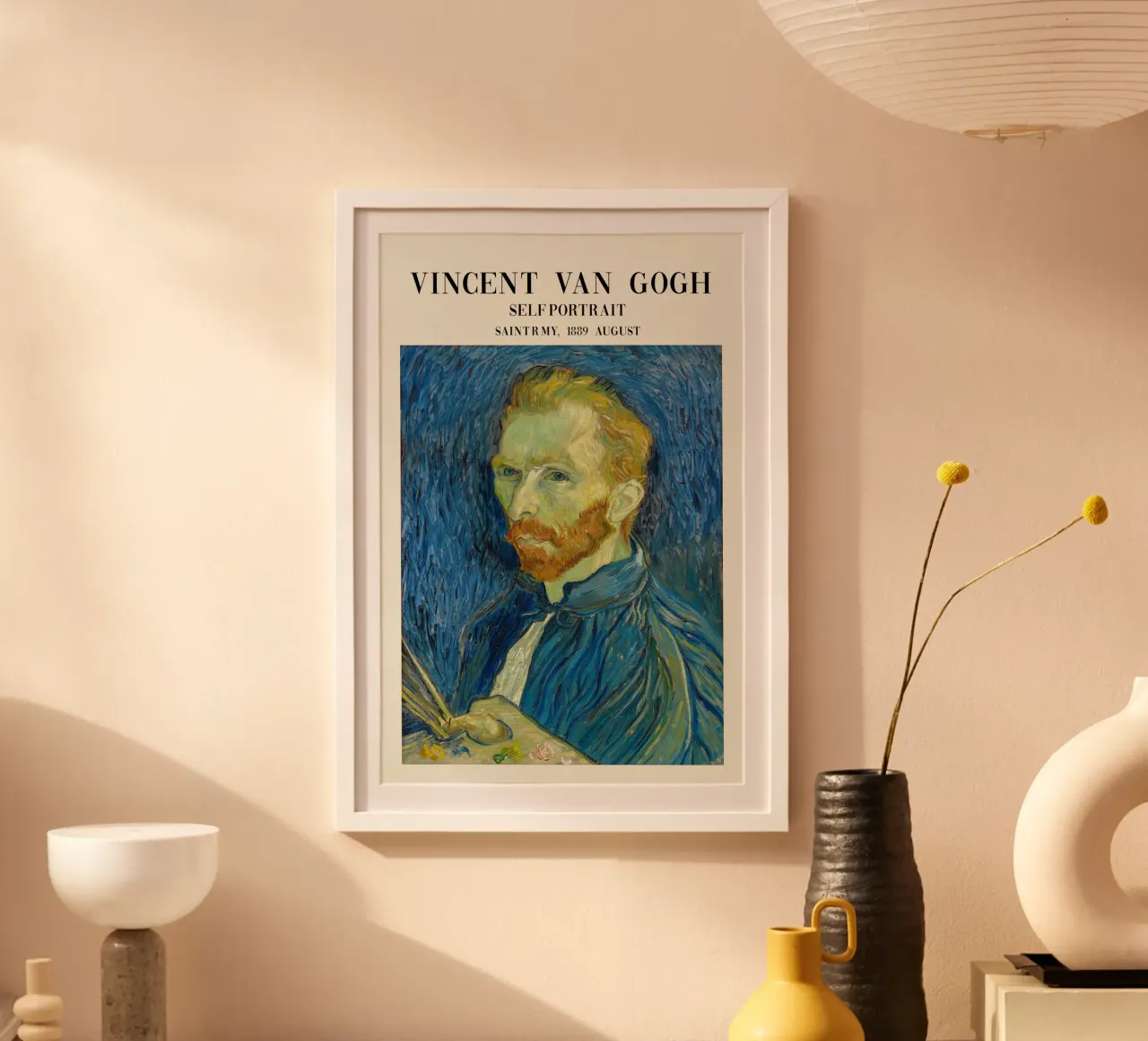 Selbstporträt Vincent blau Kunst Poster von Carinaprint