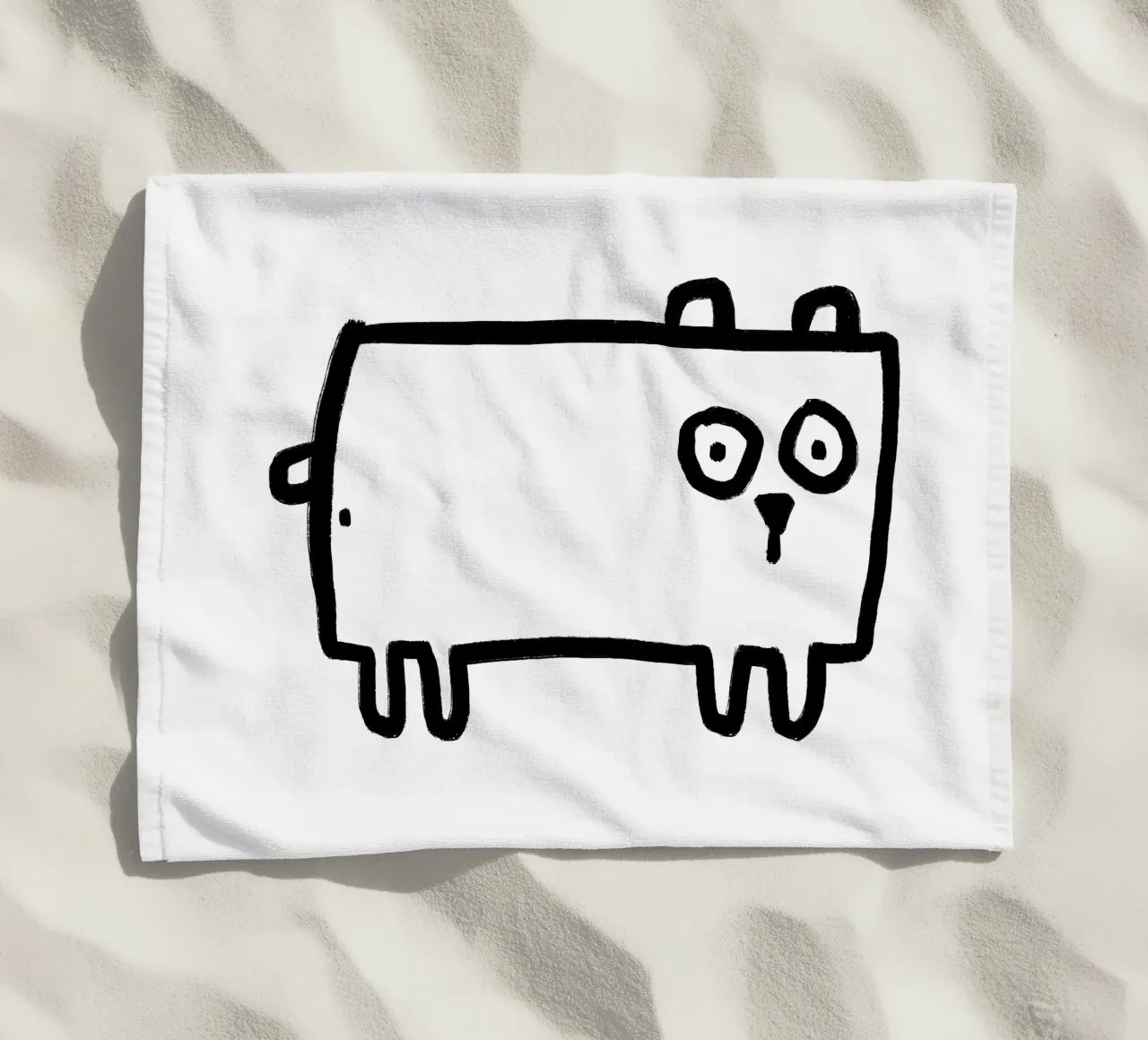Bear beach towel by aucontraire