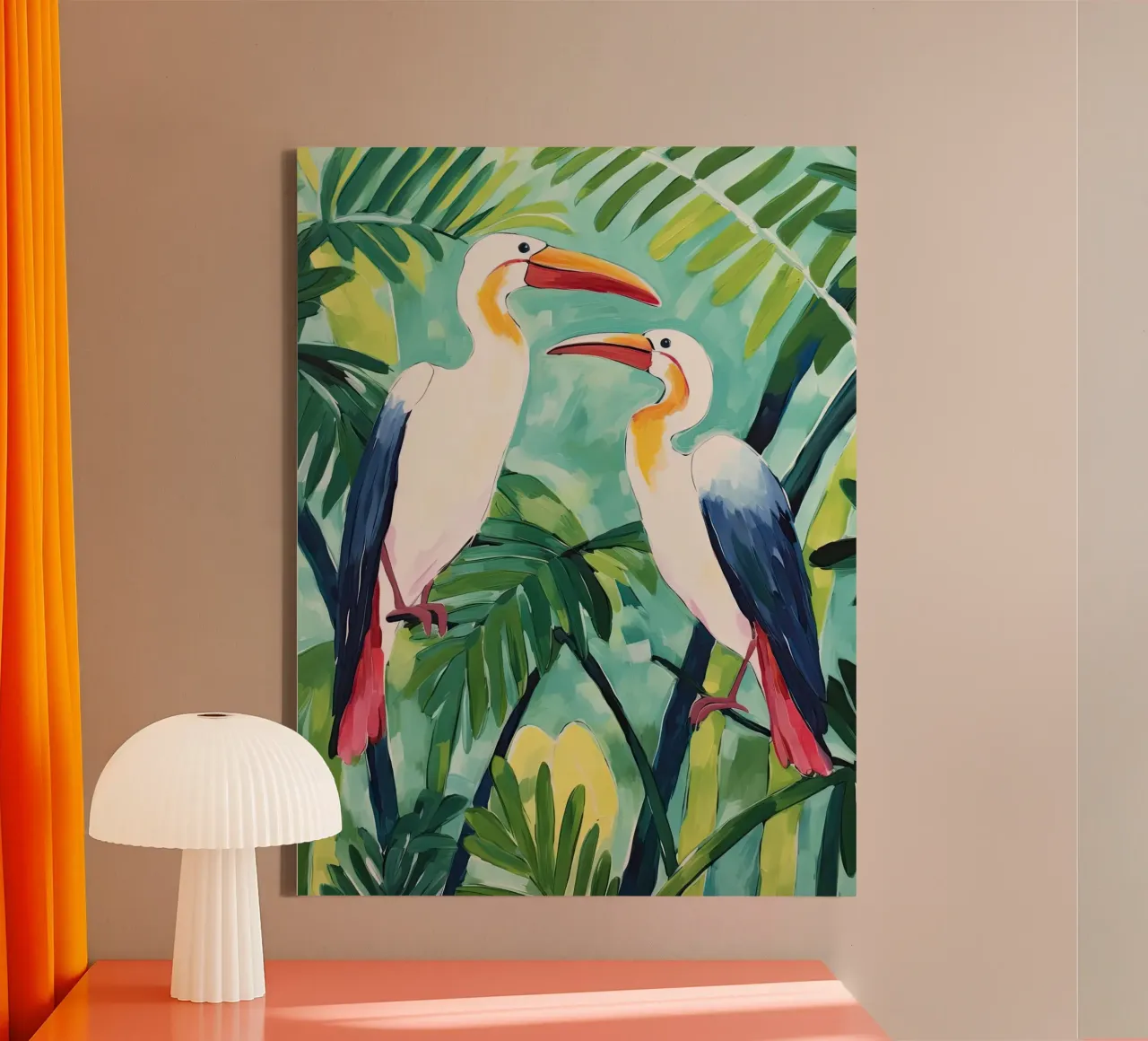 Exotic Vibes Art canvas with Floater frame by DaarbyN