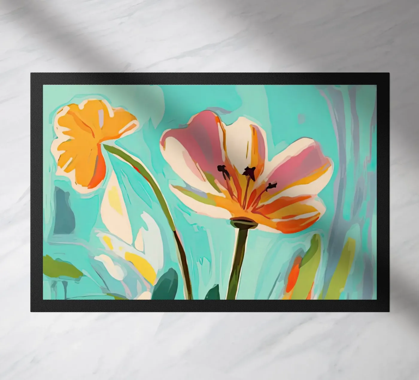 Wild Bloom doormat by DaarbyN