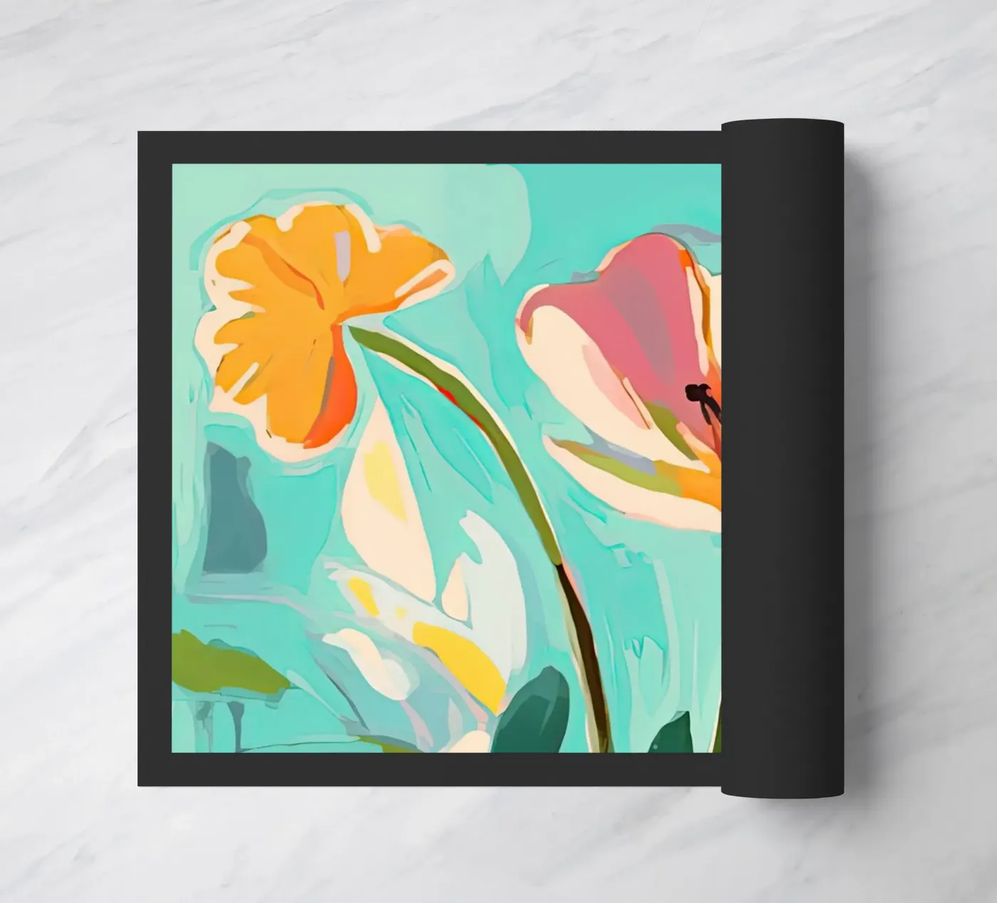 Wild Bloom doormat by DaarbyN