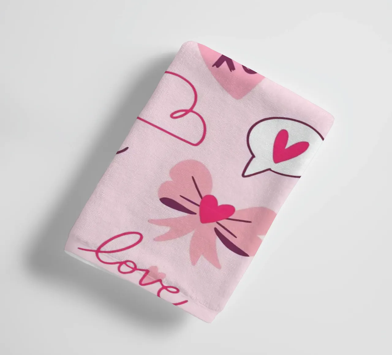 Amore e cuori asciugamano da bagno da Kiroiharu