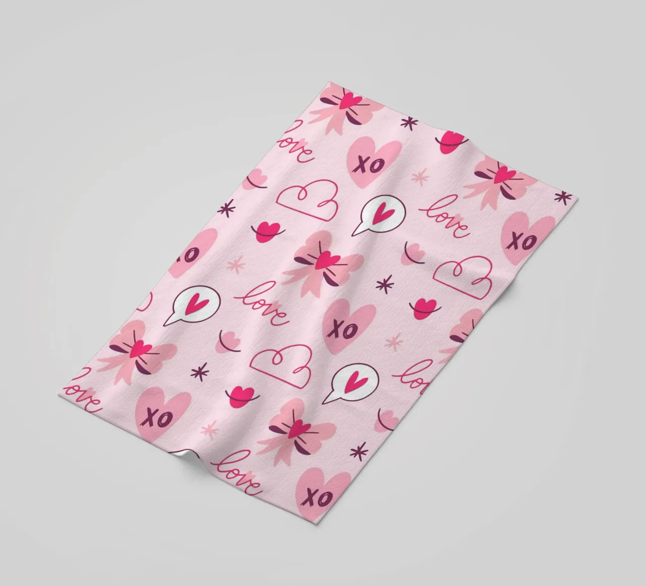 Amore e cuori telo mare da Kiroiharu