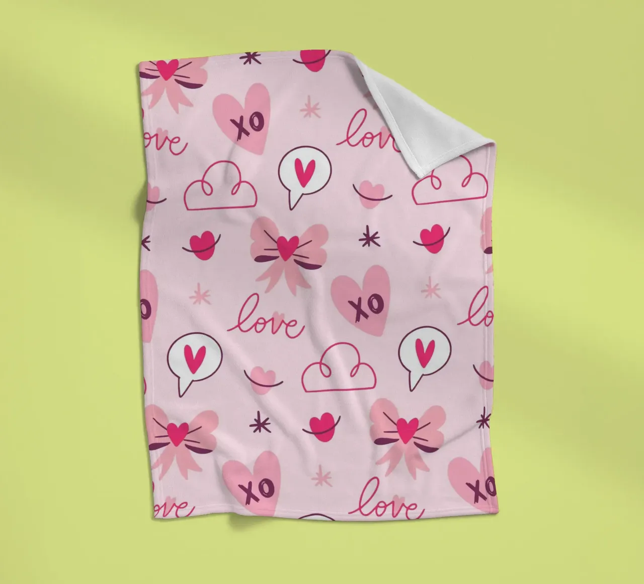 Amore e cuori coperta in pile da Kiroiharu