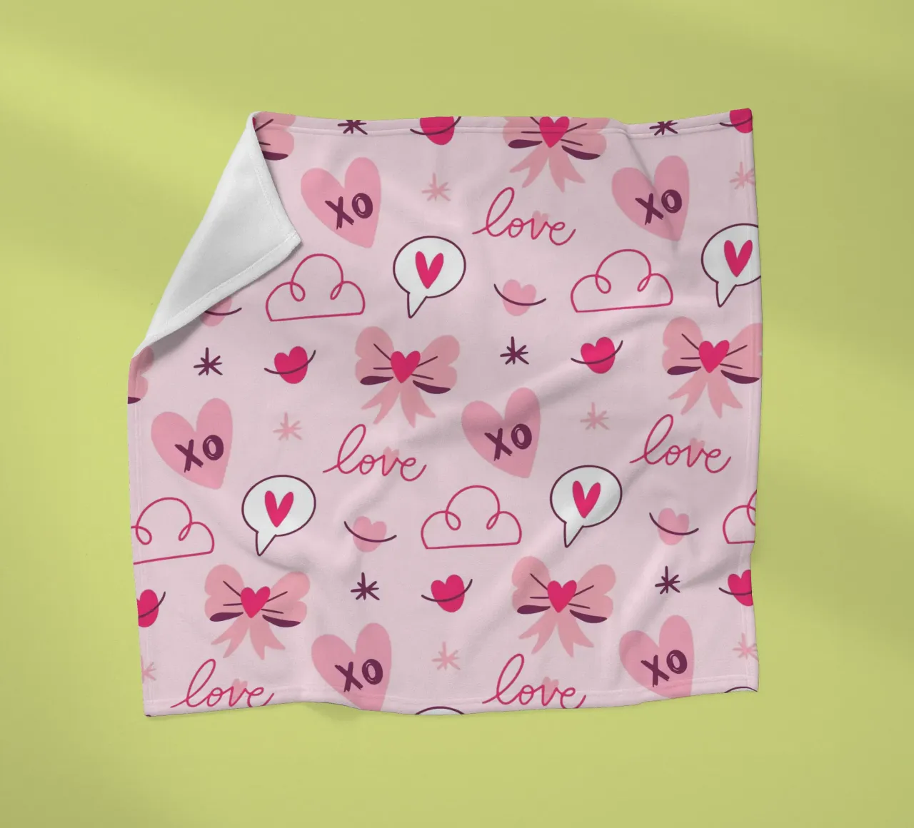 Amore e cuori coperta in pile da Kiroiharu