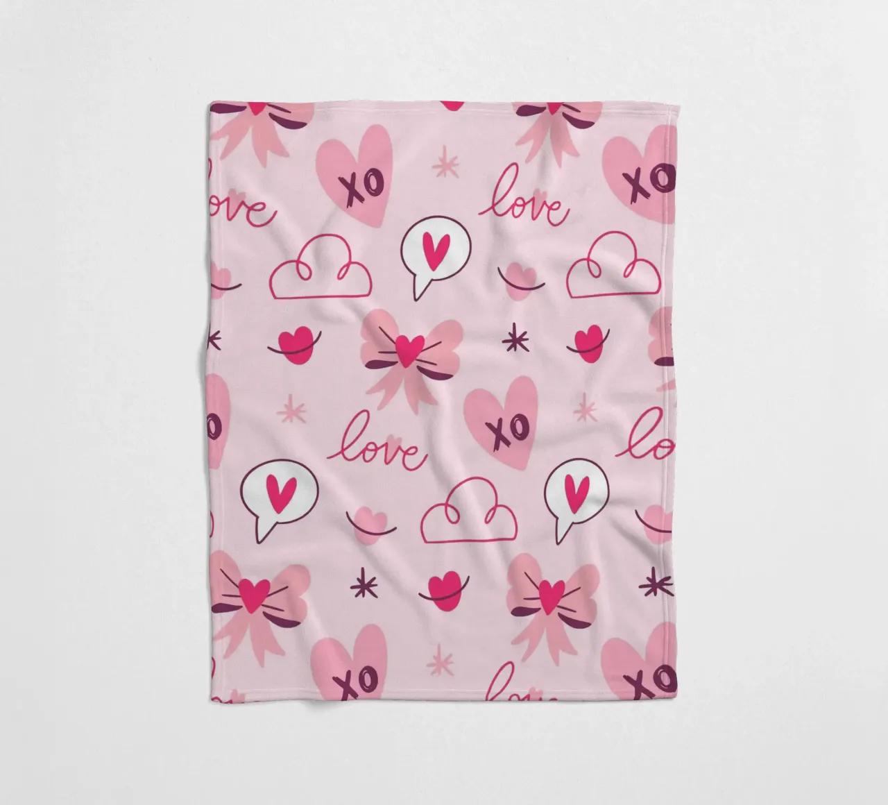 Amore e cuori coperta in pile da Kiroiharu