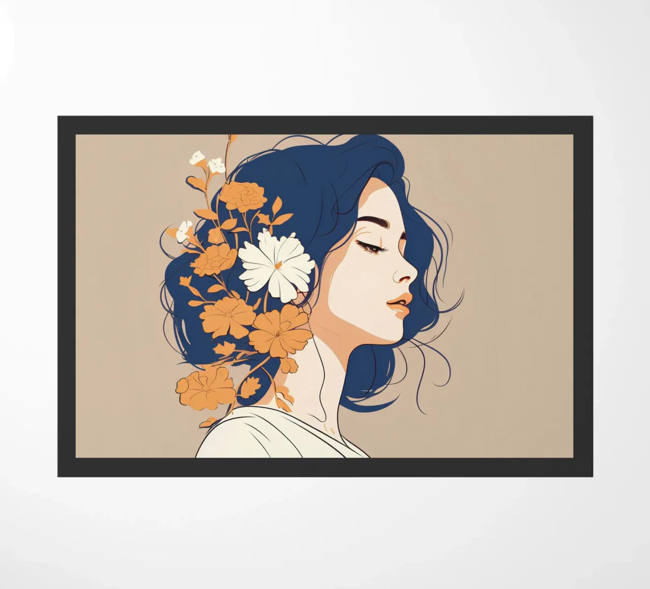 Serene profile of a woman zerbino da LisaArtes
