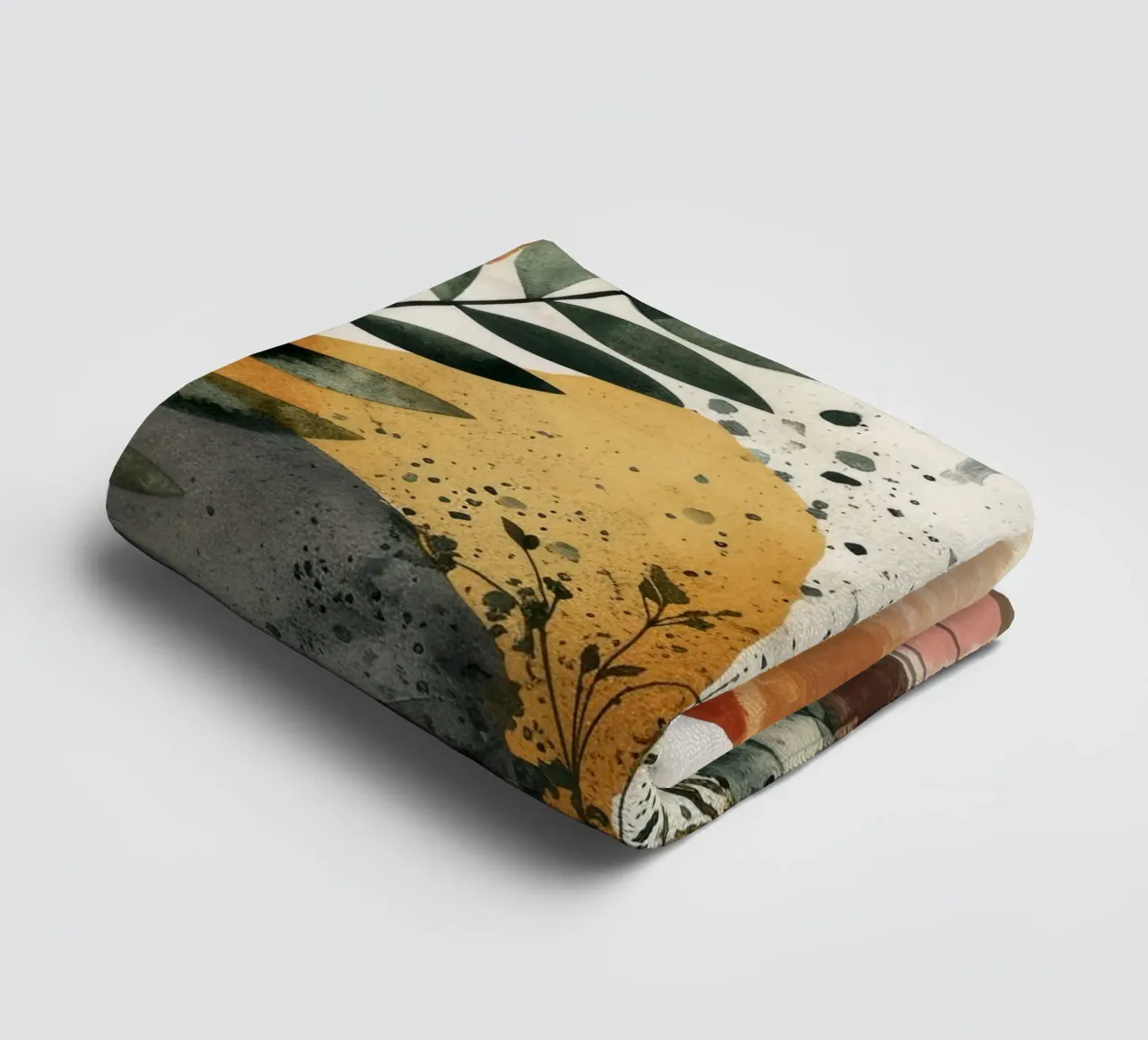 Minimal calm relaxation art towel by Justyna Jaszke JBJart