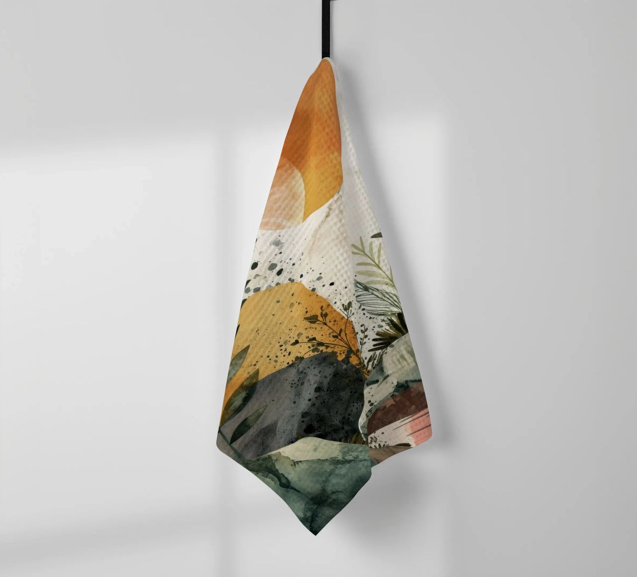 Art minimal de relaxation et de calme torchon de Justyna Jaszke JBJart