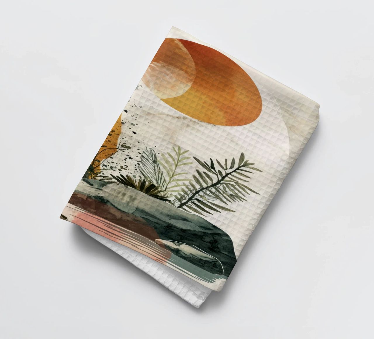 Art minimal de relaxation et de calme torchon de Justyna Jaszke JBJart