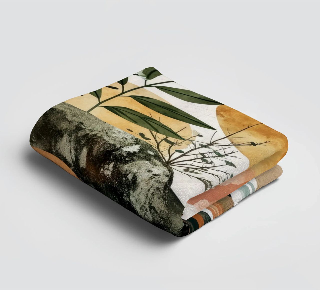 Minimal calm relaxation art towel by Justyna Jaszke JBJart