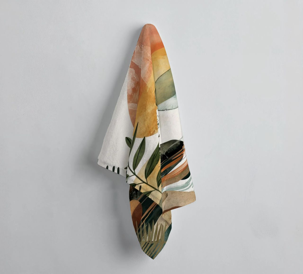 Minimal calm relaxation art towel by Justyna Jaszke JBJart