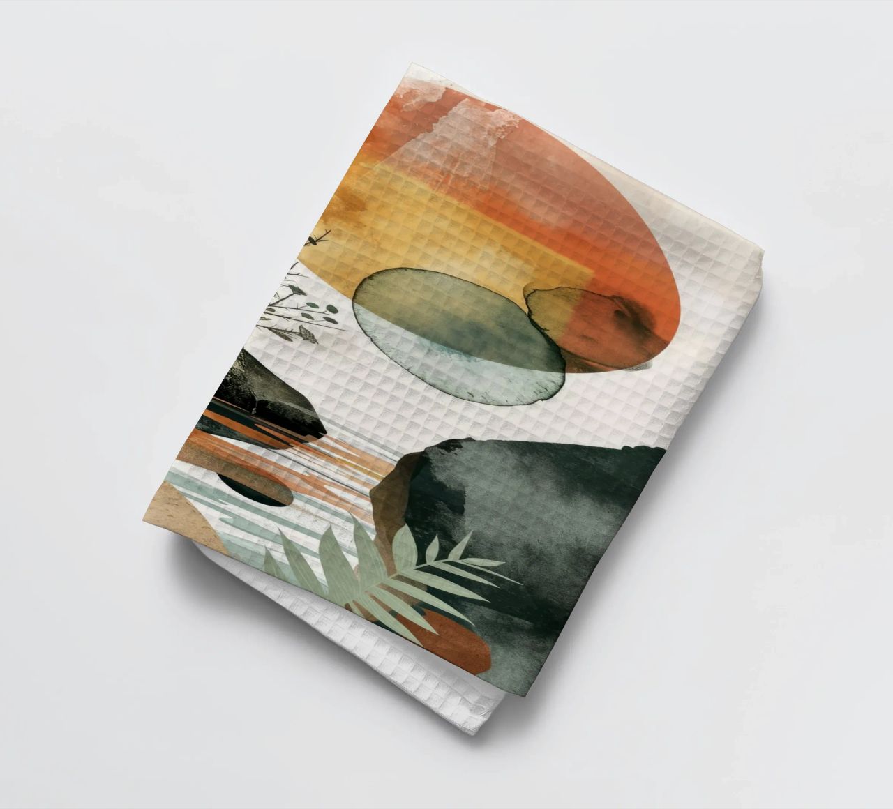 Art minimal de relaxation et de calme torchon de Justyna Jaszke JBJart