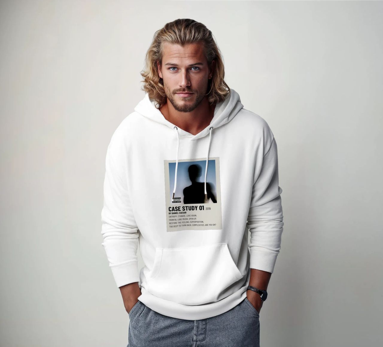 CASE STUDY 01 2019 BY DANIEL CAESAR felpa con cappuccio da SoundStudio