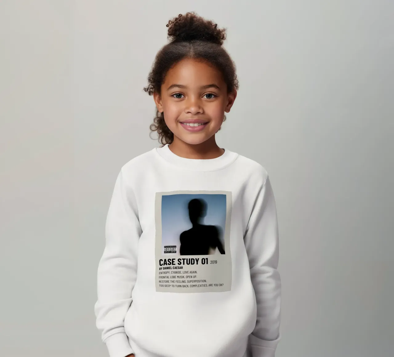 CASE STUDY 01 2019 BY DANIEL CAESAR felpa bambino da SoundStudio