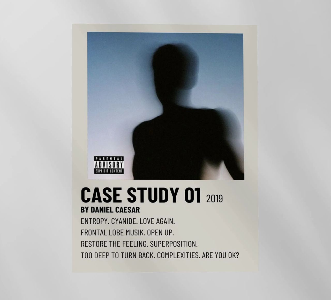 CASE STUDY 01 2019 BY DANIEL CAESAR pellicola backlit da SoundStudio