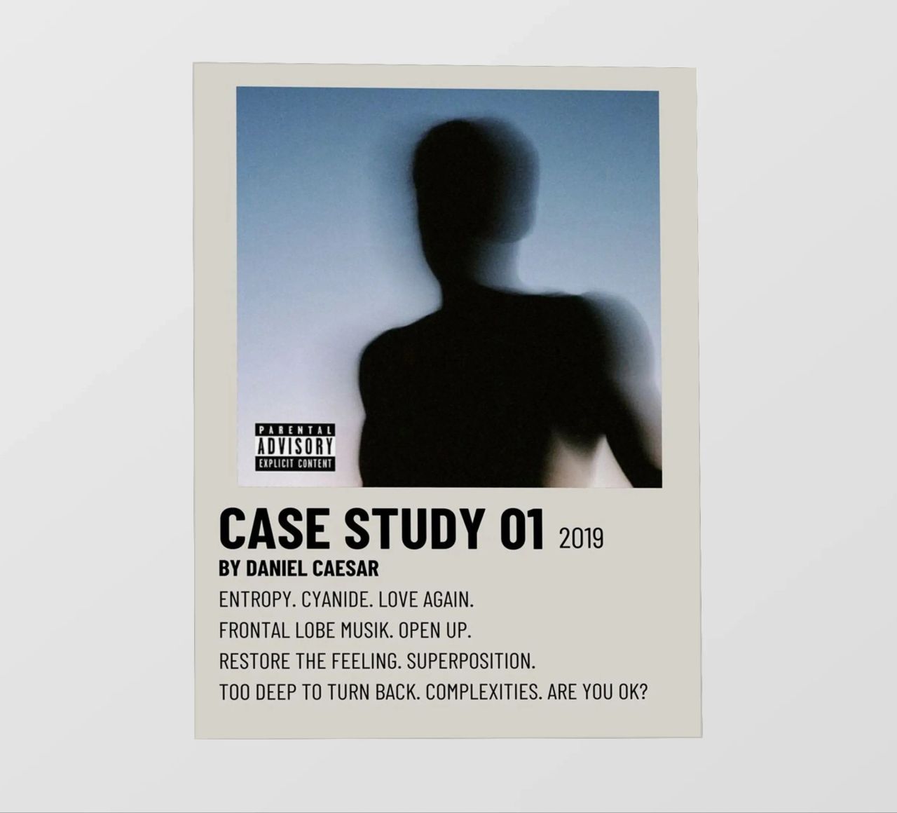 CASE STUDY 01 2019 BY DANIEL CAESAR pellicola backlit da SoundStudio