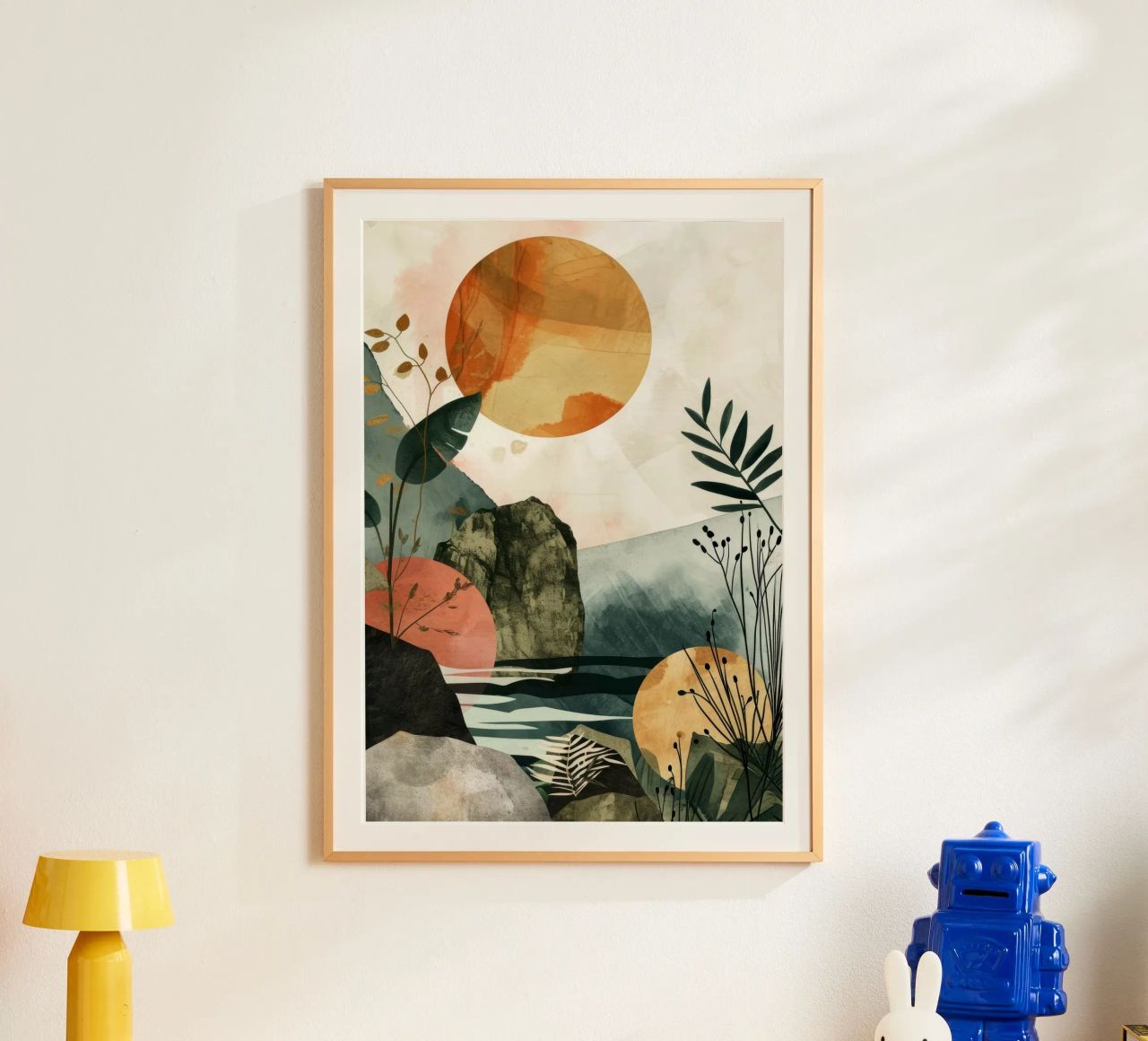 Art minimal de relaxation et de calme poster de Justyna Jaszke JBJart