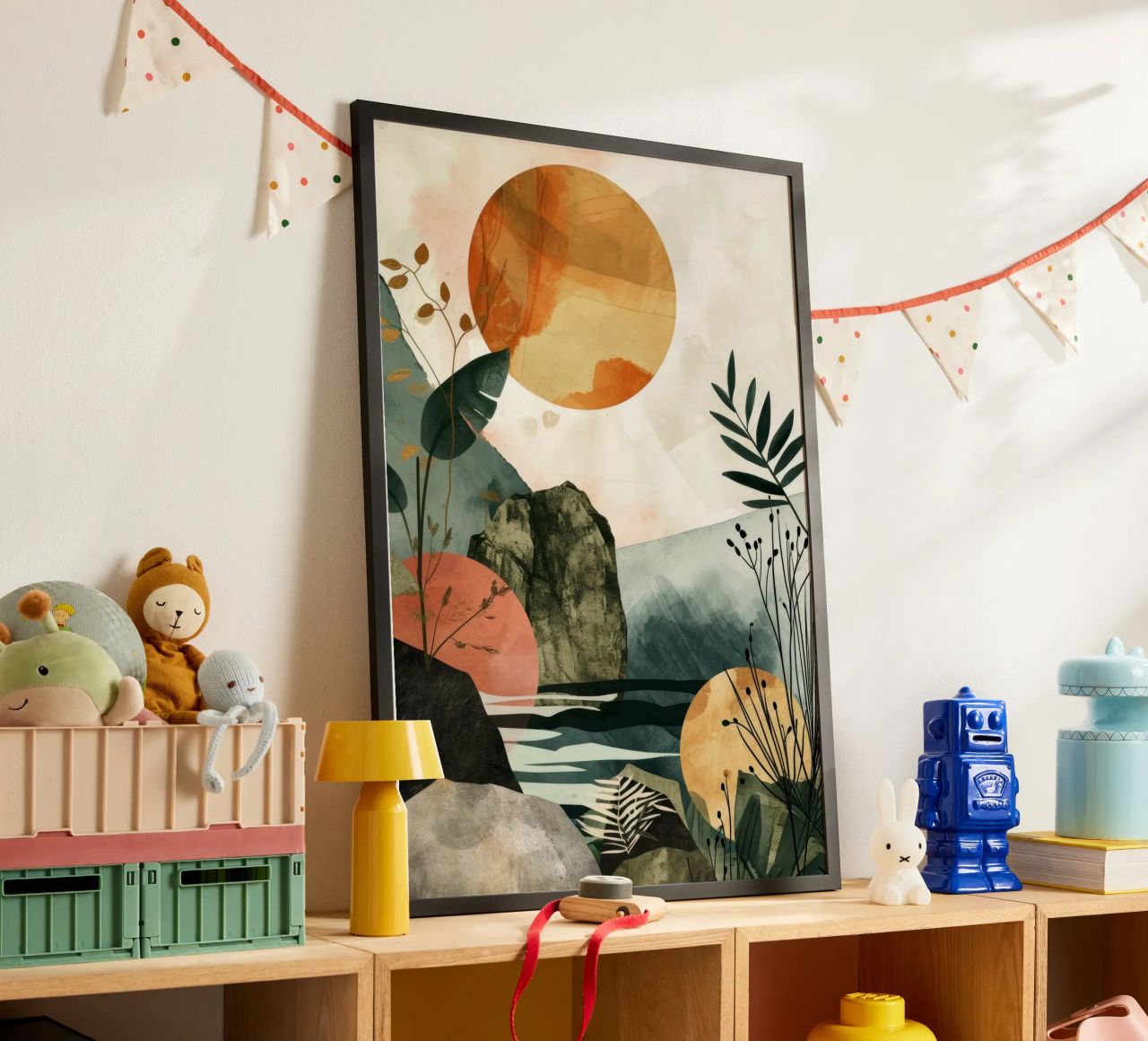 Art minimal de relaxation et de calme poster de Justyna Jaszke JBJart
