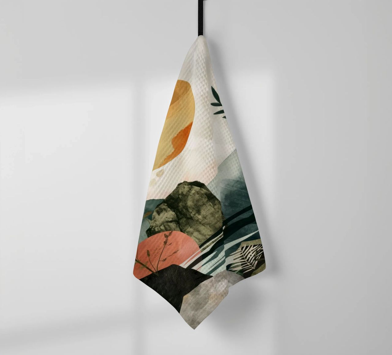 Art minimal de relaxation et de calme torchon de Justyna Jaszke JBJart