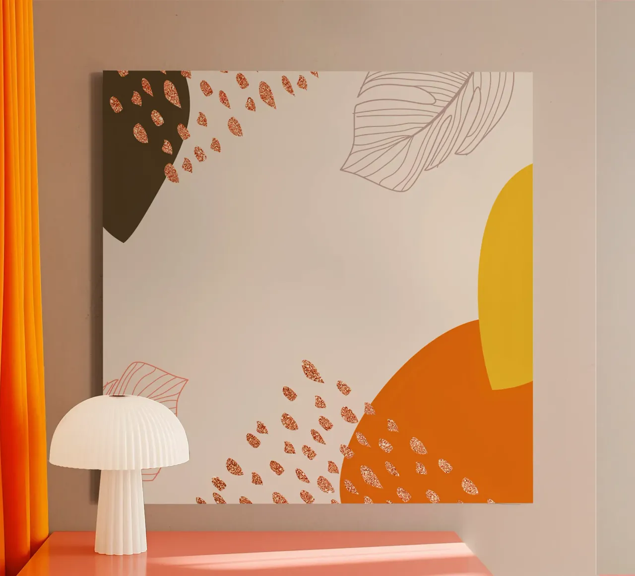 Herfst Abstract canvas met Baklijst van Kiroiharu