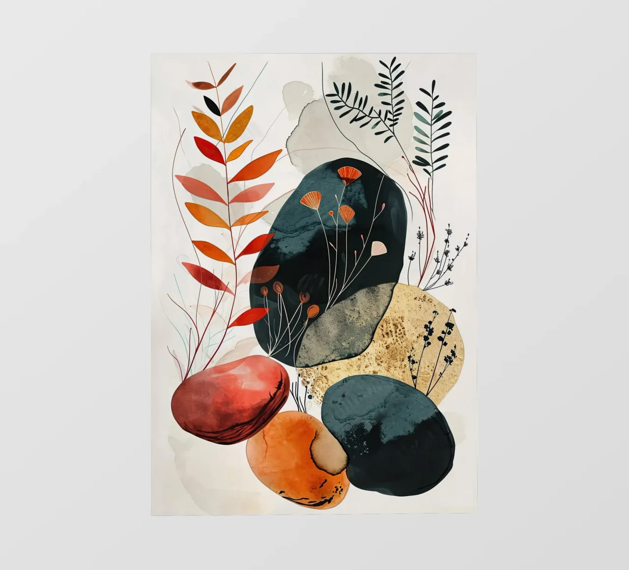 Minimal calm relaxation art pvc cover by Justyna Jaszke JBJart