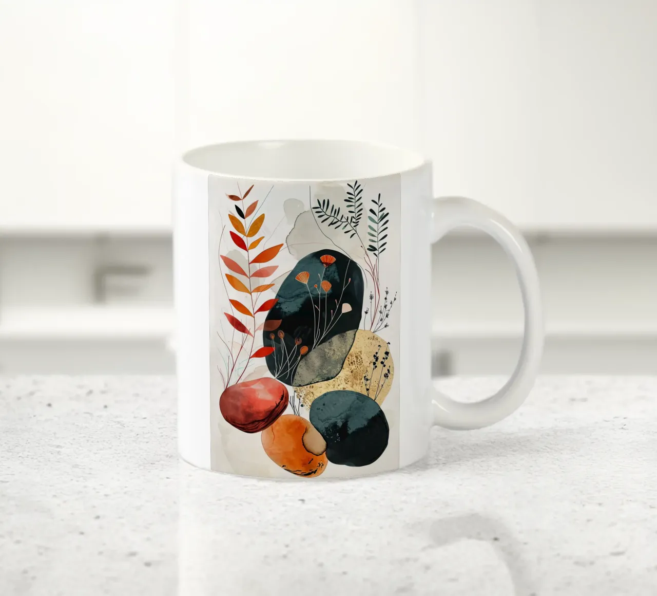 Arte di rilassamento minimale e calma tazza in ceramica da Justyna Jaszke JBJart