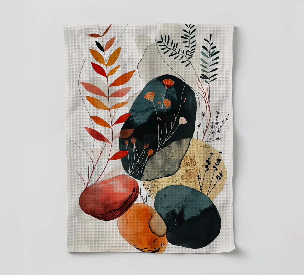Art minimal de relaxation et de calme torchon de Justyna Jaszke JBJart