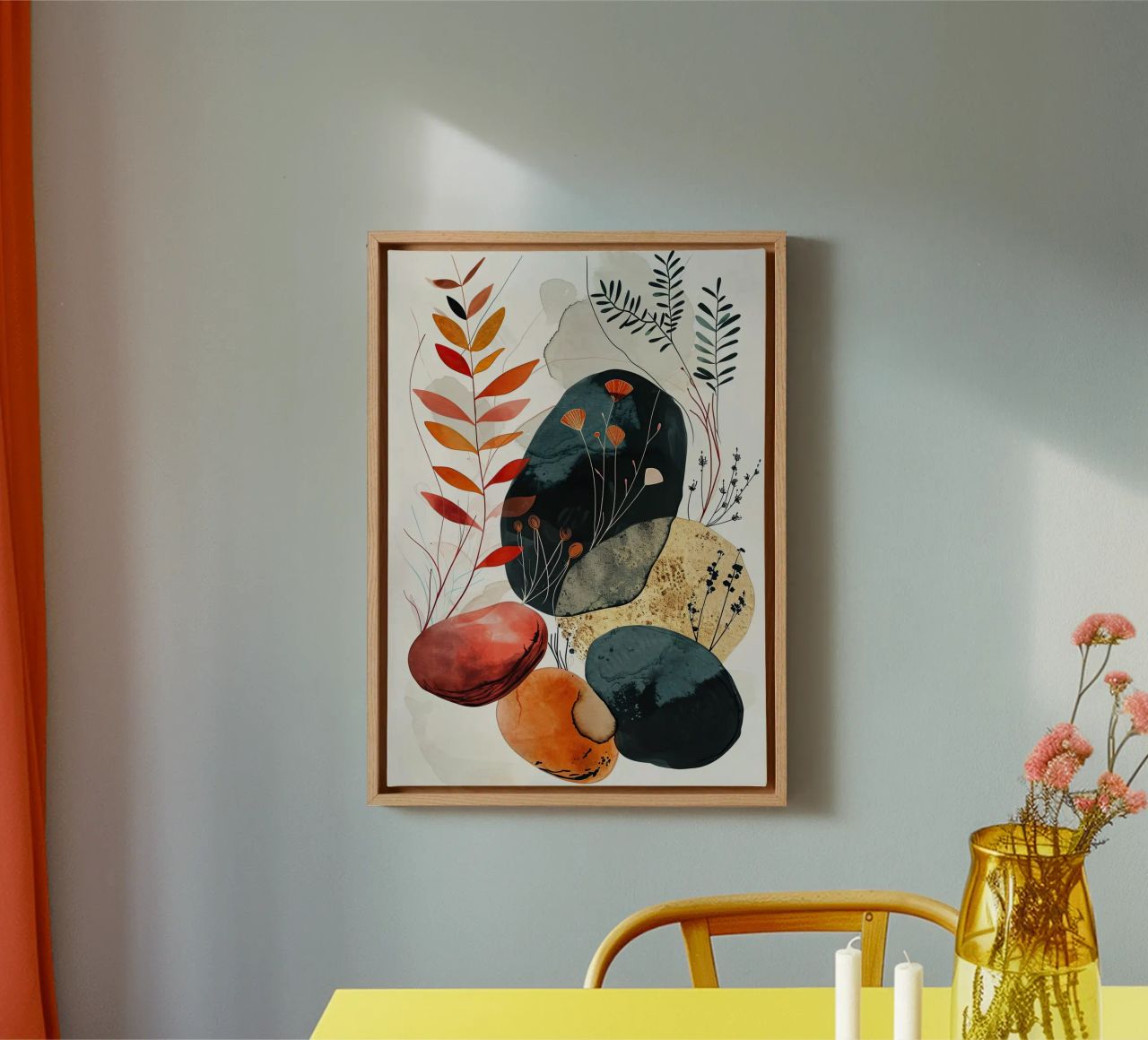 Minimalistische Entspannungskunst Leinwand von Justyna Jaszke JBJart